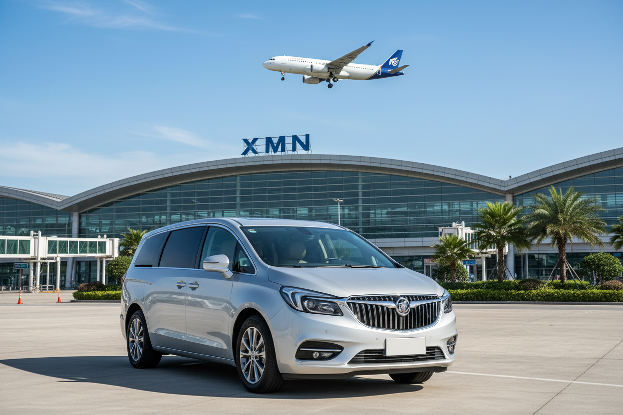 别克GL8 【快速直达】厦门高崎机场 (XMN) / 厦门北站（Xiamen Bei）  单程接送服务，头顶飞机飞过 